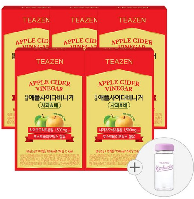 티젠 애플사이다비니거 사과배, 50g, 5박스