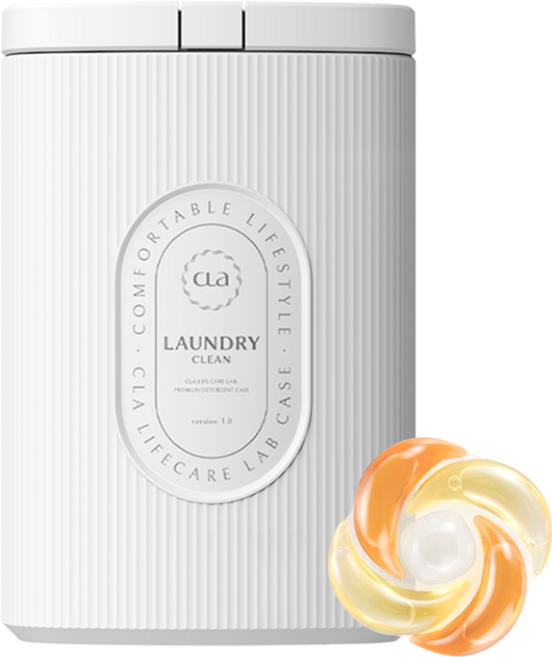 클라 퍼퓸 5in1 섬유유연제 겸용 캡슐 세제 선샤인노벨라 화이트 케이스 본품, 2개, 50개입