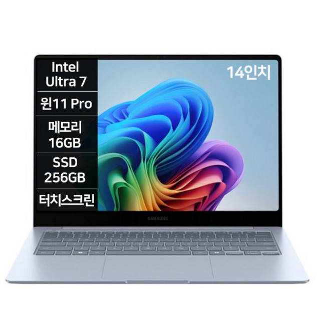 삼성 갤럭시북4 프로 14인치 인텔 Ultra 7 윈도우11프로 터치스크린 업무용 기업용 사무용 학생 가벼운 노트북, NT941XGK-K0C/C, WIN11 Pro, 16GB, 256GB, 실버