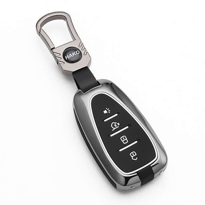 HAKO 심리스 차 키케이스 키홀더 (쉐보레 호환), 심리스 C-02, 그레이