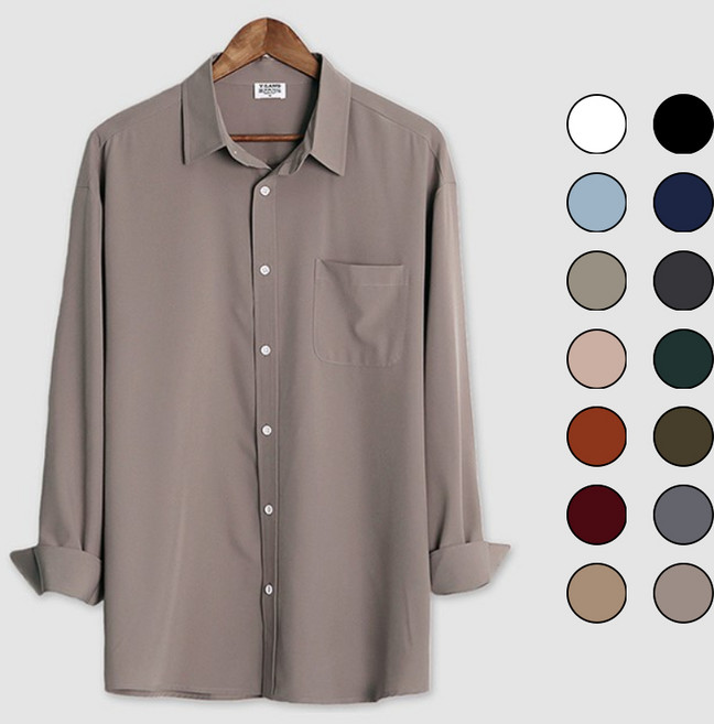 다이나믹피플 남자 구김없는 스판 링클프리 셔츠 남방 와이셔츠 빅사이즈 M~4XL