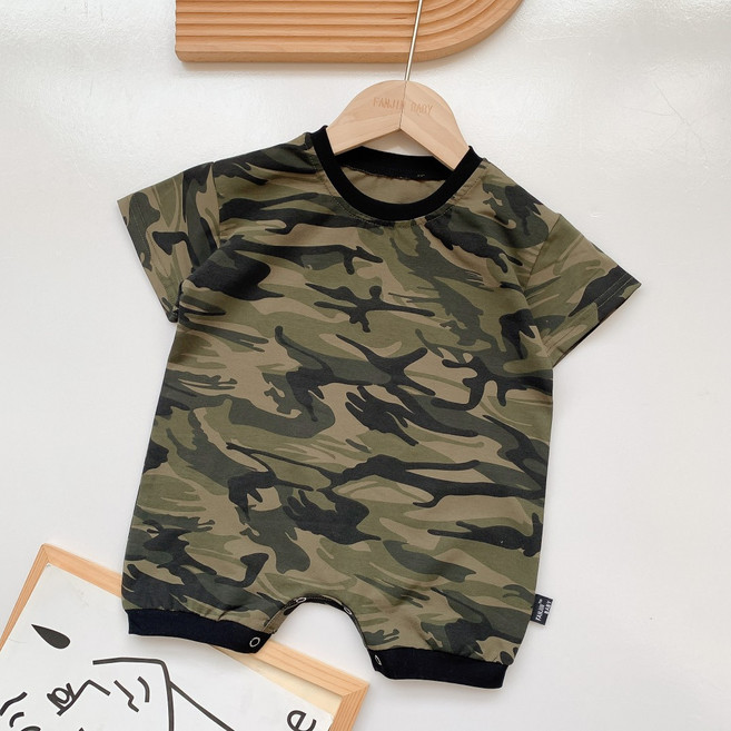 밀리터리 군인 군복 우주복 수트 영아 남아 외출복 여름 아동 유아 선물 아기 백일 돌