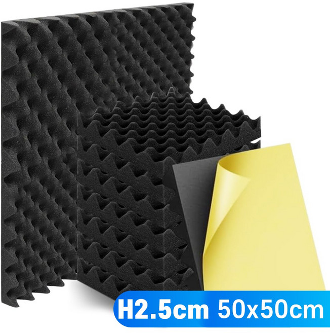 올폼 방음용 계란판 방음재 흡음 방음스펀지 25T 0.5M x 0.5M 비접착 비난연 (수량별 배송비 차등 부과), 1개