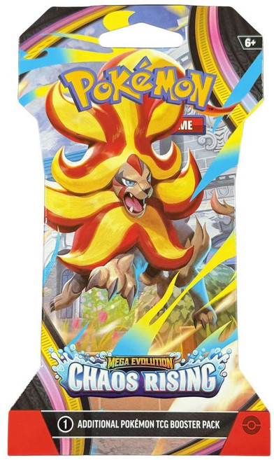 포켓몬 카드 게임 TCG 메가 화염레오 ME04 카오스 라이징 슬리브 부스터 1팩 영문판