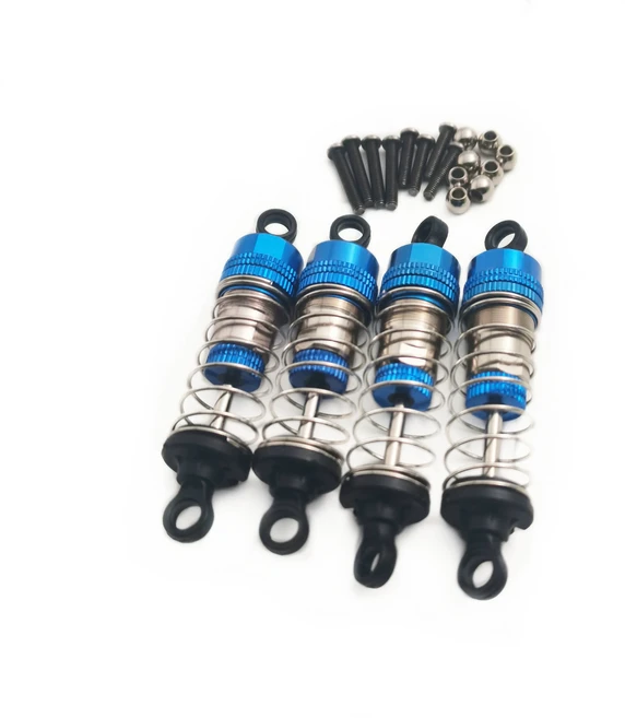 wltoys 144001 오일 유형 충격 흡수 장치 전면 및 4pcs 채워진 500CTS 무소음 액세서리 부품, 01 blue, 1개