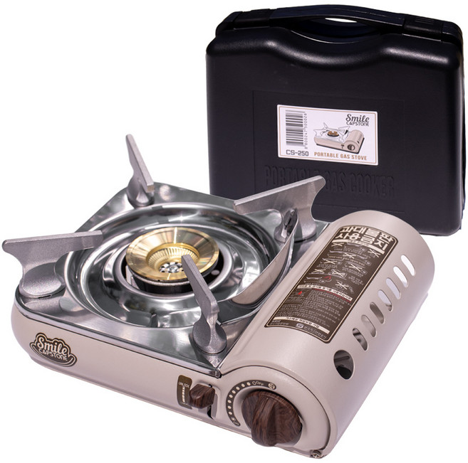 캡스톤 미니 휴대용 캠핑버너 스마일 250 / 샌드베이지, 1개