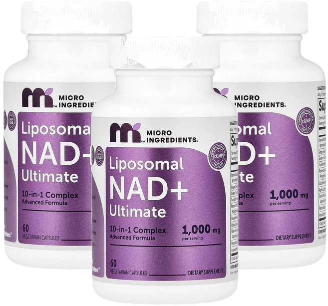 마이크로 인그리디언츠 리포소말 NAD+ 얼티메이트 Micro Ingredients Liposomal NAD + Ultimate 60정, 3개 - 쿠팡