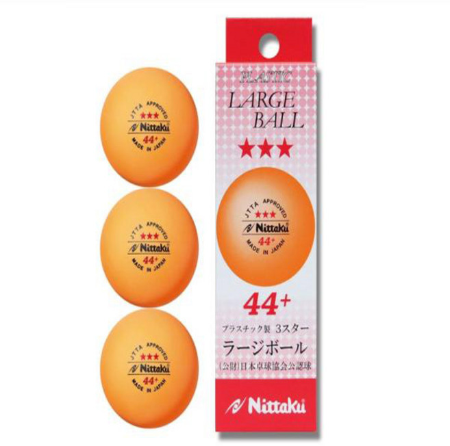 Nittaku 닛타쿠 플라스틱 라지볼 44mm 3성 탁구공 3개입, 1개