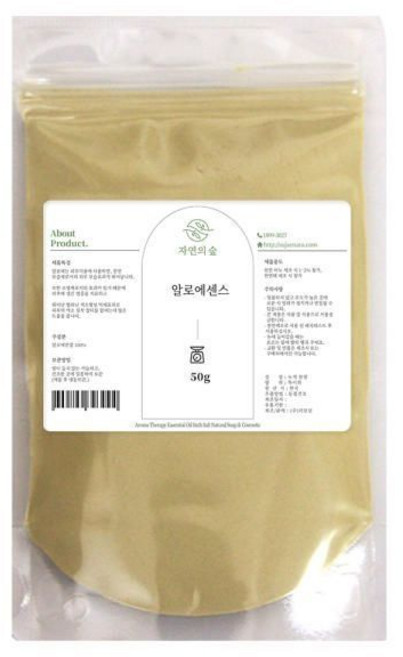 자연의숲 알로에센스 알로에분말가루 천연마스크팩 비누재료 곡물 수제나라 50g, PW281 알로에센스100g, 1개