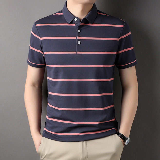 남성반팔여름슬림남성통기비즈니스빅사이즈슬림티셔츠TLMS162