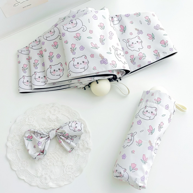 빅무드 초경량 우산 겸 양산 5단 암막 우양산 8개 살대