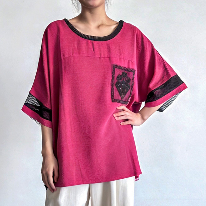 사입자몰 반팔블라우스티 4종택1 티셔츠 면티 여름 반팔 루즈핏 오버핏 라운드티 롱티 기본티 후드 블라우스 여성 미시