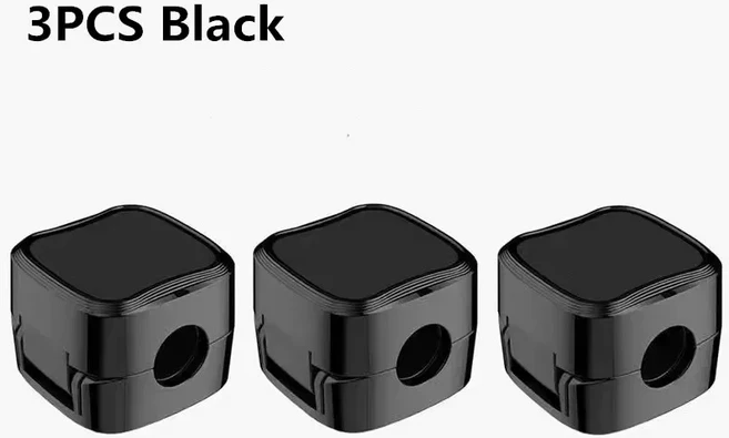 전기릴선 마그네틱 케이블 클립 홀더 접착 와이어 키퍼 코드 책상 관리 아래 홈 오, 07 3PCS BLA