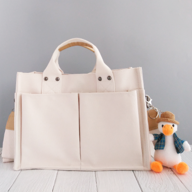 베제슈 가벼운 에코 크로스 무지 캔버스 백+파우치 증정+추가구성선택