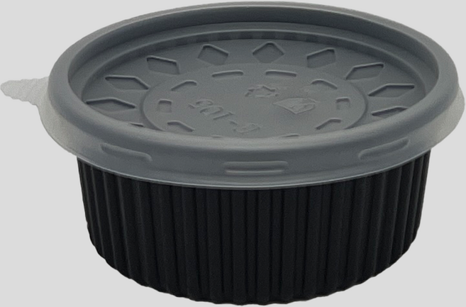 정성팩 105파이 소 블랙 일회용그릇 밥 국물 소스 용기 500세트 240ml