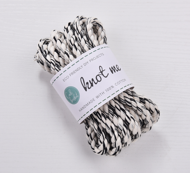 10mm 순면 트위스트 로프 꼰사 소분 3m 면로프, 01.블랙