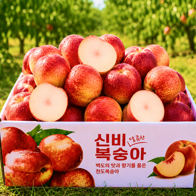 [한정특가] 딱50박스만 당도폭발 초고당도 신비복숭아, 1개, 5kg