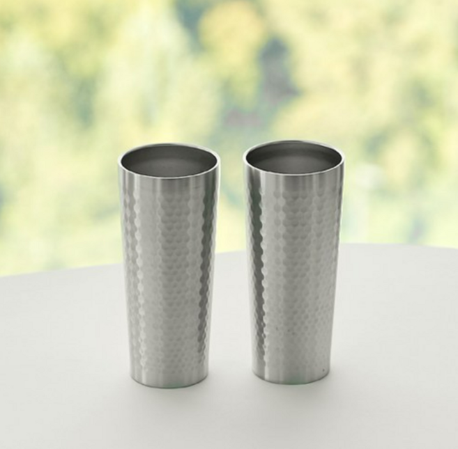 홈앤하우스 보온보냉 이중 스텐 냉장고 컵, 510ml, 2개