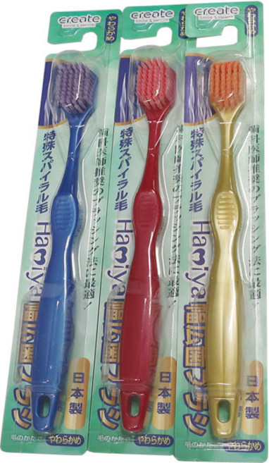 일본 스파이럴 초극세사 항균 칫솔 1p, 1개