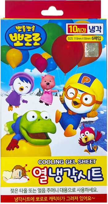 아텍스 뽀로로 열냉각시트, 6개입, 3개