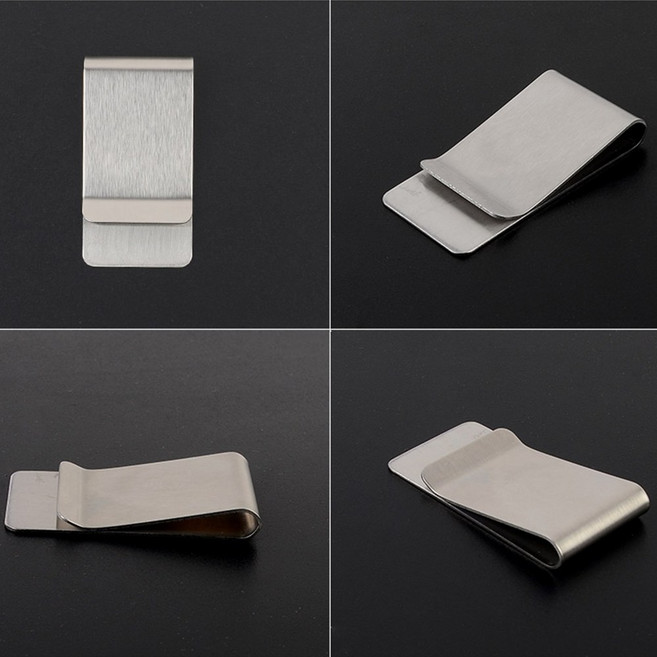 바이아트몰 메탈 클립 수첩클립 메모클립 머니클립 연습장에 파일철에 다용도 스테인리스 클립, 1개입