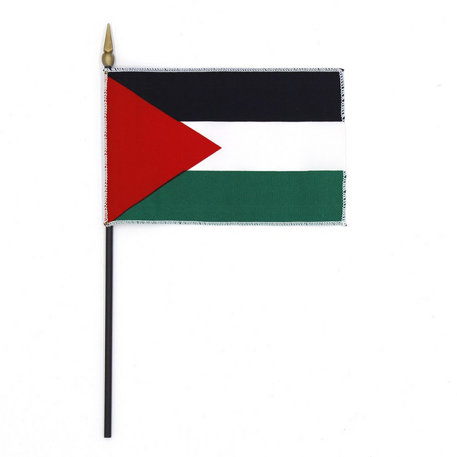 인사동공예 미니 탁상기 깃발 세계 국기 만국기 10x15cm, 1개, 팔레스타인