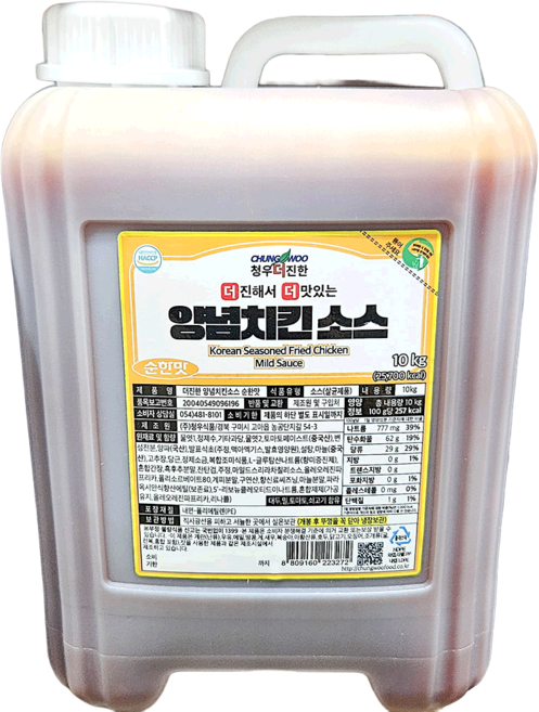 청우 순한맛 치킨 소스 10kg 양념, 1개