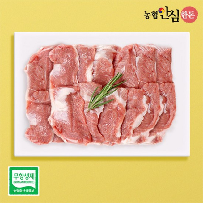 [농협안심한돈](냉장)무항생제 국내산 가브리살 구이용 300g, 없음, 상세설명 참조, 없음