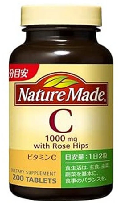 오츠카 제약 네이처 메이드 C1000mg 200 알 100 일분, 1개, 200정 - 쿠팡