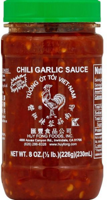 후이퐁 칠리 마늘 소스 8온스, 226g, 1