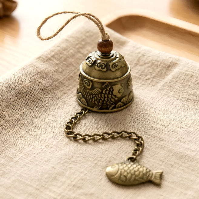 그그다 처마 풍경종 현관문 문종 도어벨, 앤틱 브론즈 톤