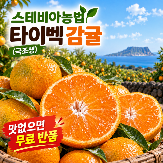 [감귤농사50년] 고당도 타이벡 극조생 감귤, 1개, 3kg (중대과L)