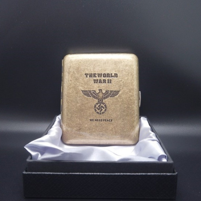 퓨어09엔틱메탈 고급재질 클래식 2차대전 20개피 담배케이스