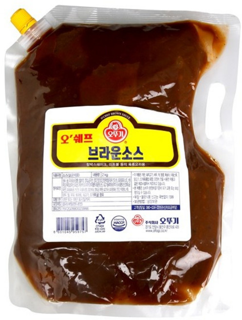 오뚜기 오쉐프 브라운소스, 1개, 2kg