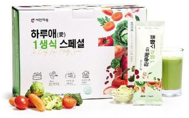 자연채움 하루애1생식 스페셜 16주분(30g112포)+오색칠콩두유 무가당 20팩+..., 112개, 30g