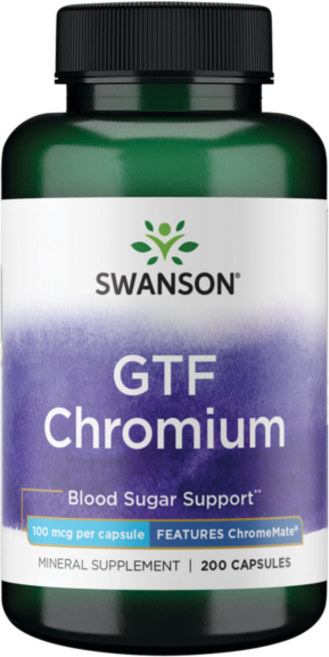 스완슨 GTF 크로뮴 100mcg 캡슐, 1개