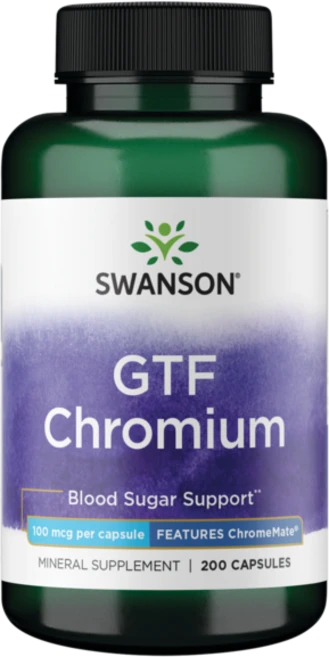 스완슨 GTF 크로뮴 100mcg 캡슐, 1개 - 쿠팡
