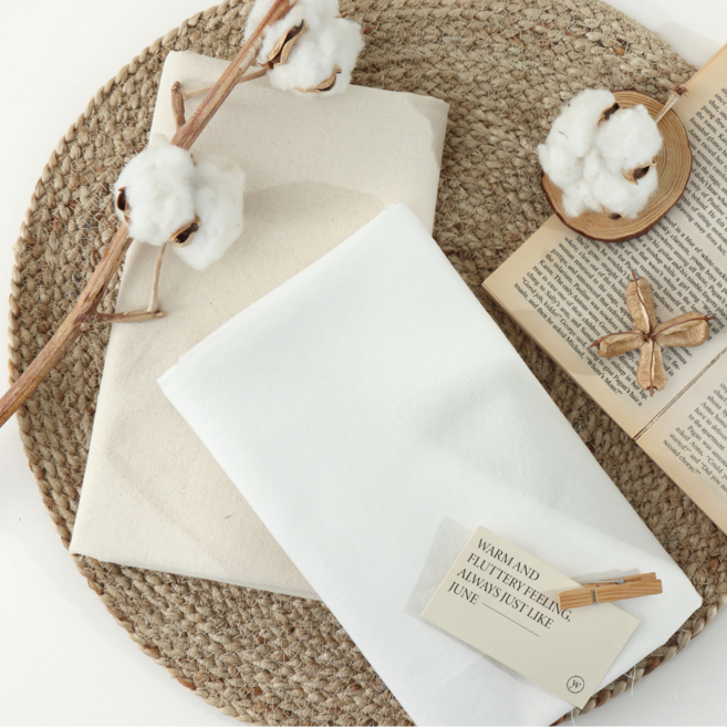 패션스타트 다용도 대폭 소프트 워싱 광목 4Y 140X360cm, 1개, 30수 백아이