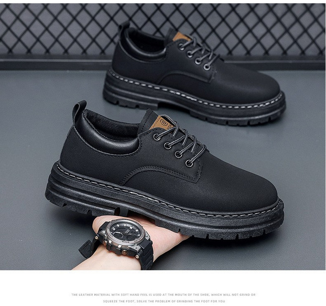 FvaBzon 워커 남 봄 가을 스니커즈 카고 빈티지 남자 로우 워커