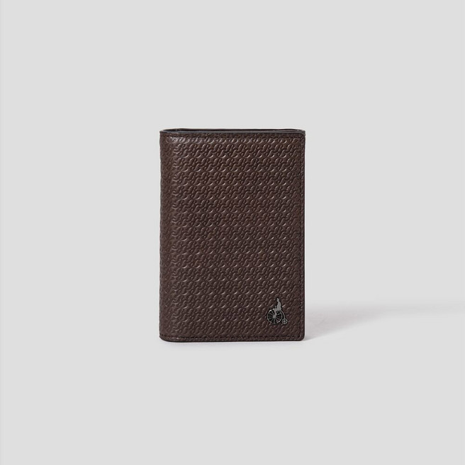 [빈폴ACC](BE51A3M56D)BP 로고 명함지갑 - 브라운