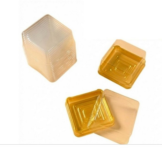 두쫀쿠 포장용기 화과자 쿠키 포장케이스 사각50p, 1세트, 골드