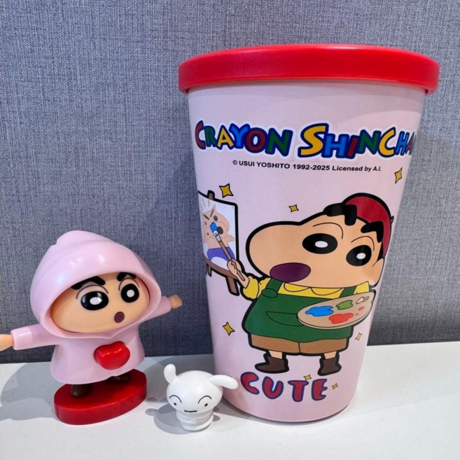 픽크닉 짱구는 못말려 피규어 텀블러 물통 물병, 1개, 600ml, 단품