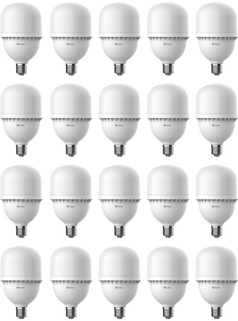 고네오 LED 보안등 40W E26 콘램프 가로등 창고 공장등, 전구색, 20개