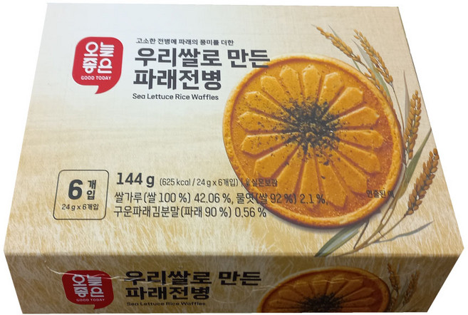 오늘좋은 우리쌀로 만든 파래전병, 1개, 144g