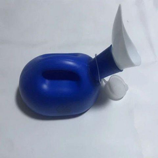 good 尿壺大容量成人老人小便壺帶蓋夜壺男士女士臥牀尿桶接尿器, 1個, 2000毫升藍色+女口