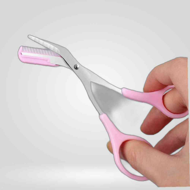 빗달린 눈썹 가위 눈썹가위 눈썹정리가위 눈썹칼, 1개, 단일옵션