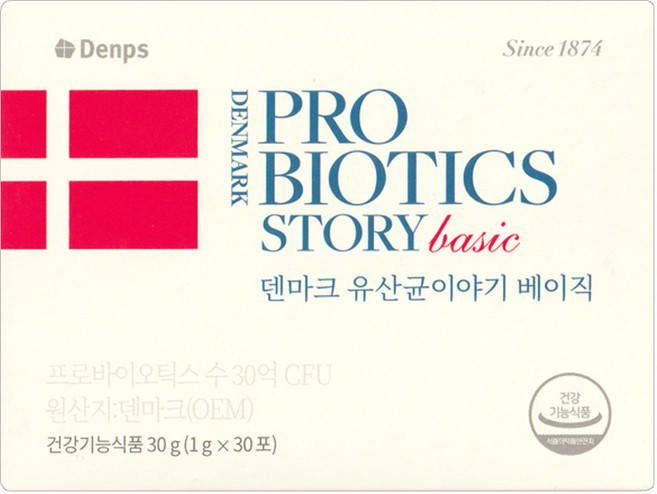 덴프스 덴마크유산균이야기 베이직, 1개, 30회분