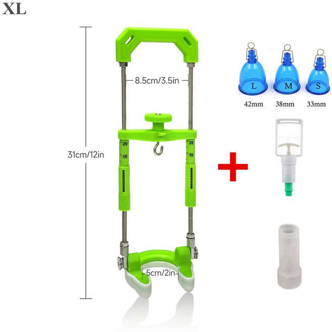 남성용 운동기구 익스텐션 프로 양음압 컴플리트, XL 거치대 블루컵 3개 세트, 1개