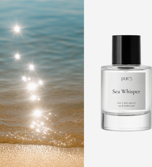 PURE5 청량한 허브 아쿠아 비누향 향수 오드퍼퓸 SEA WHISPER 50ml, 1세트