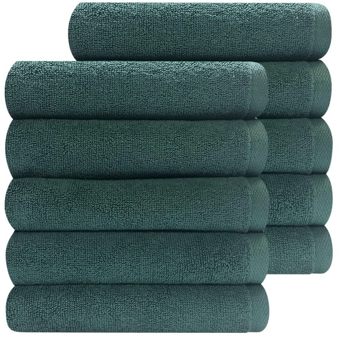 호텔수건 150g 빈티지, 다크그린, 10개